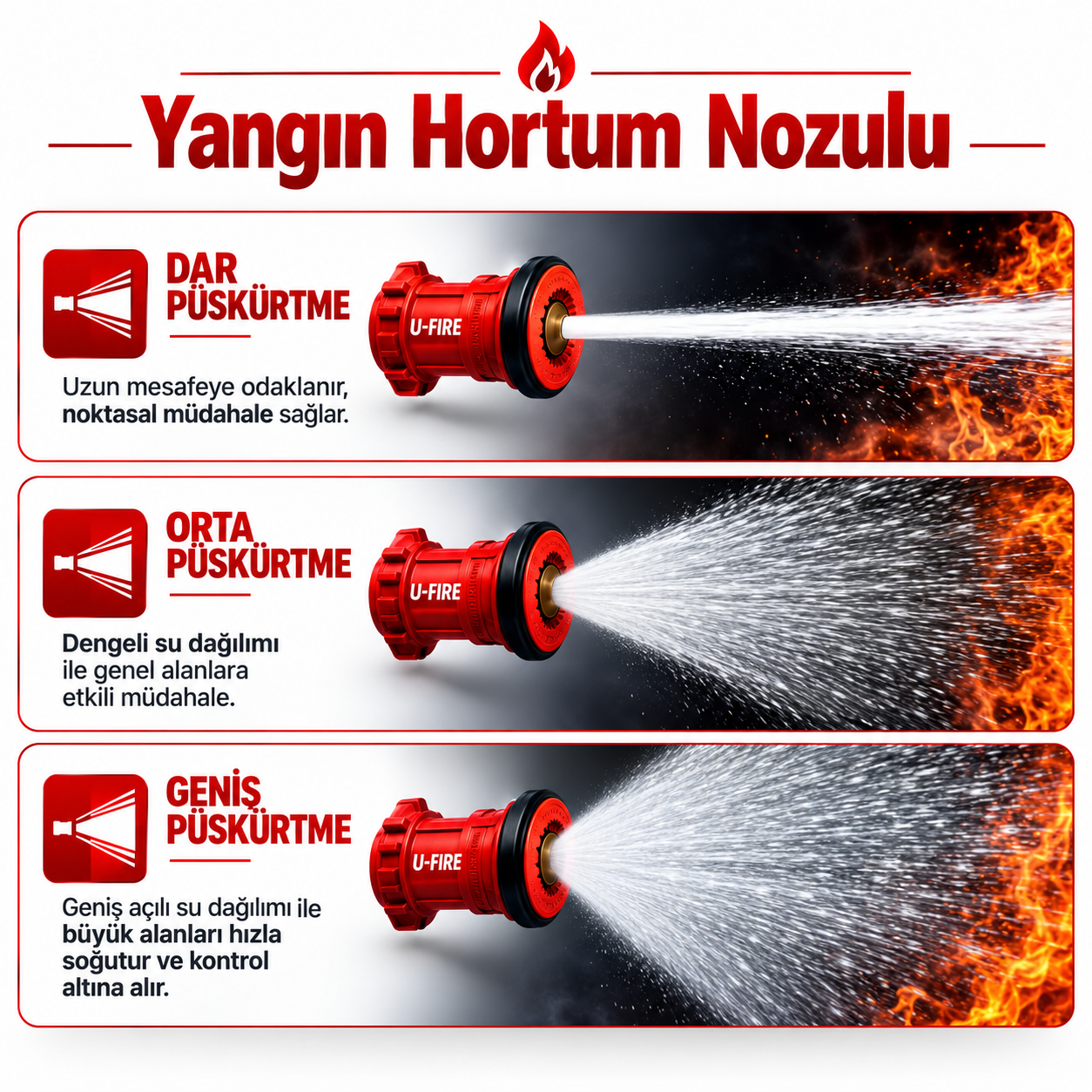 Yangın makarası montaj detayı